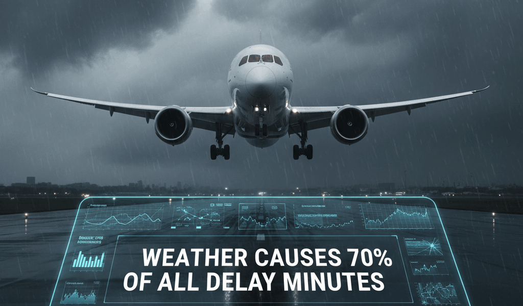 Weather Causes 70% of All Delay Minutes