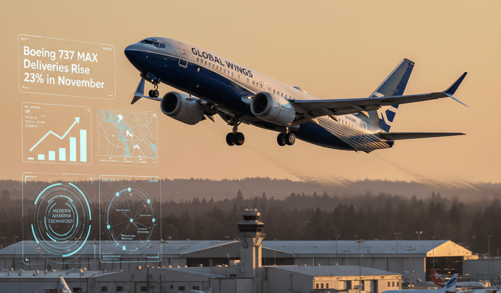 Boeing 737 MAX Deliveries Rise 23% in November Recovery
