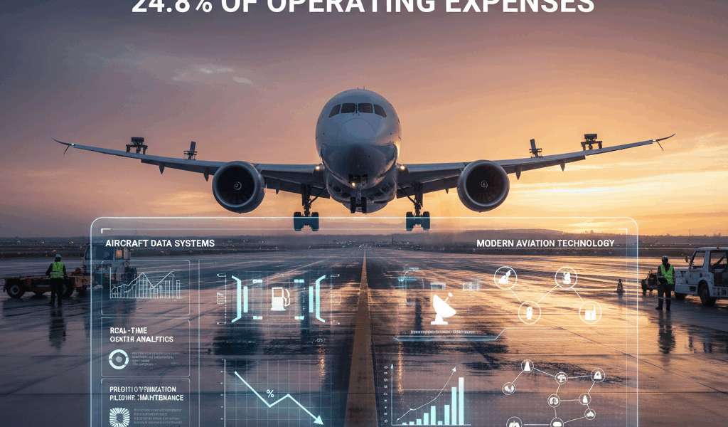Airline Fuel Costs Drop to 24.8% of Operating Expenses