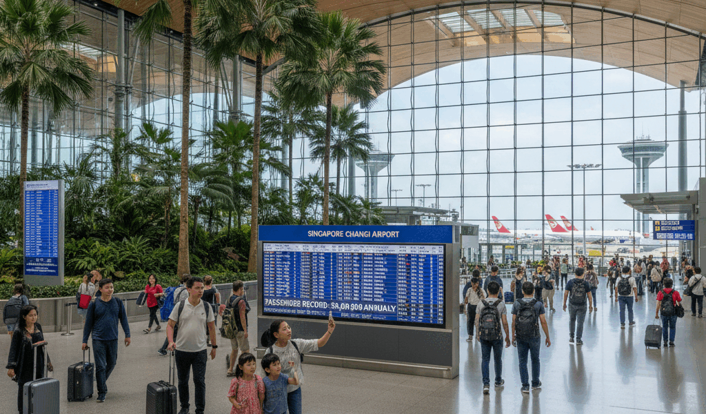 Singapore Changi Sets November Passenger Record at 6.2 Million
