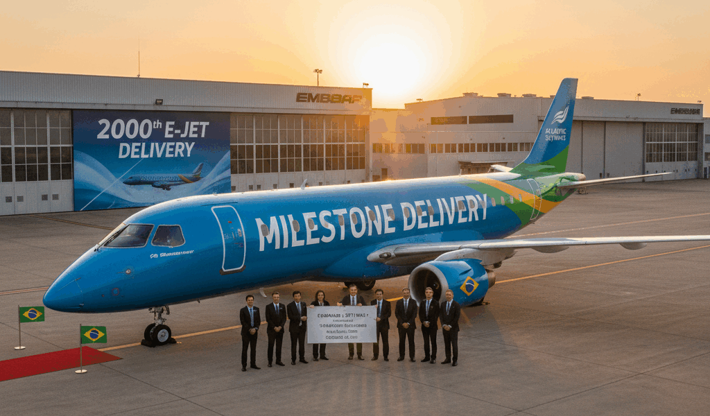 Embraer Delivers 1,800th E-Jet in Regional Aviation Milestone