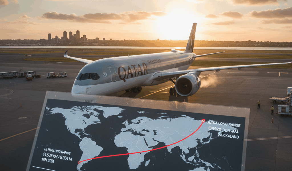Qatar Airways Launches World Longest Flight to Auckland