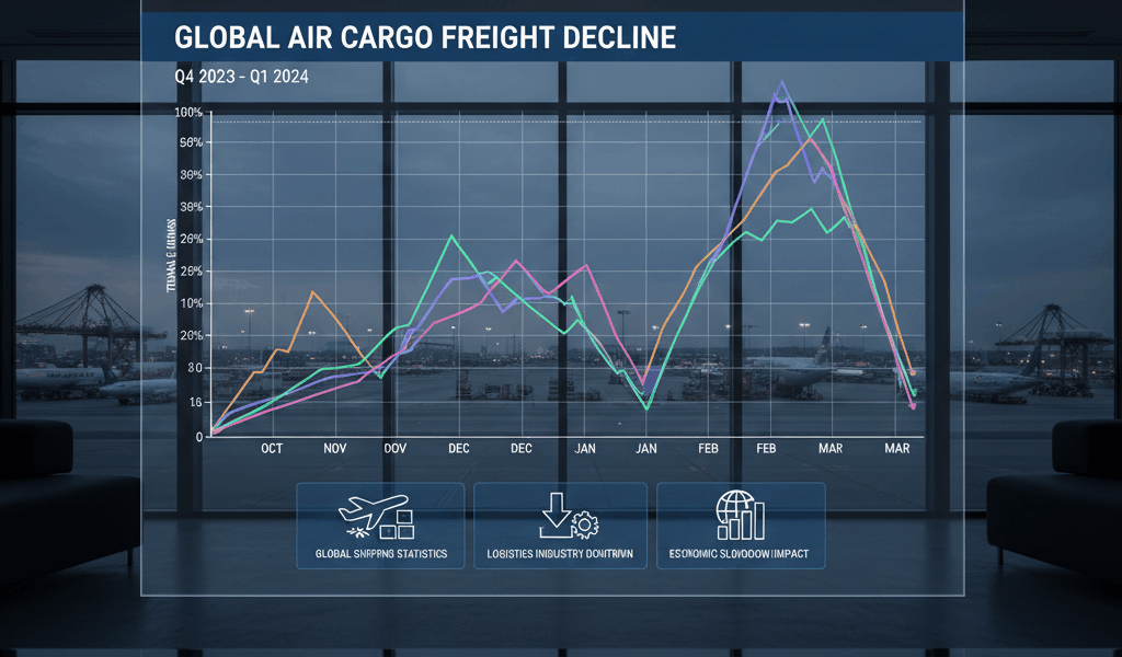 Global Cargo Volumes Decline 3.2% as Freight Recession Continues