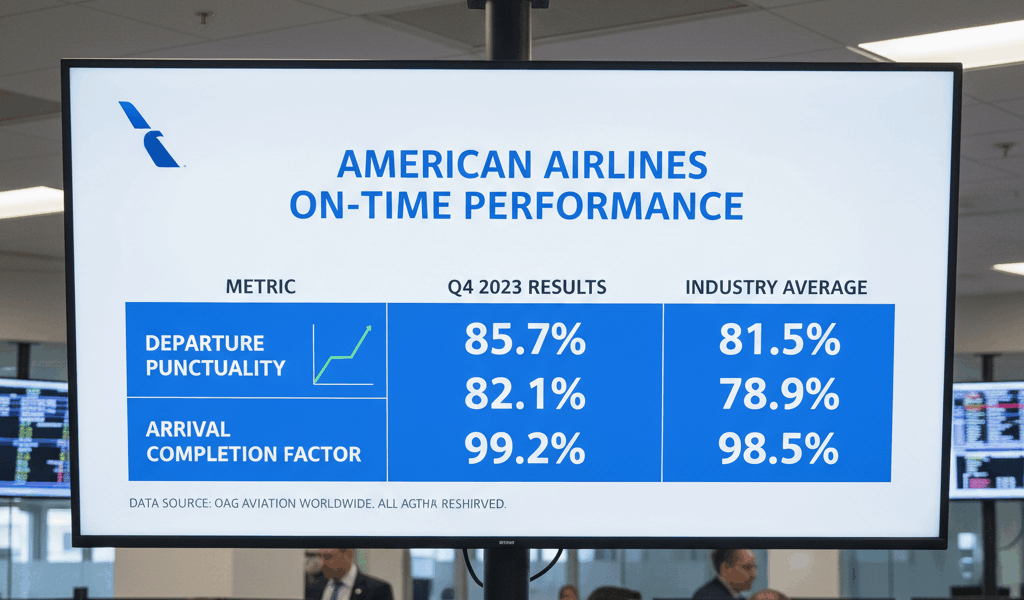 American Airlines Posts Record November On-Time Performance