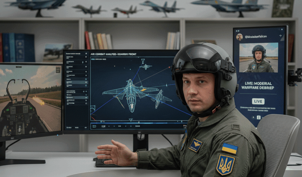 The Ukrainian Pilot Breaking Down Air Combat on Telegram