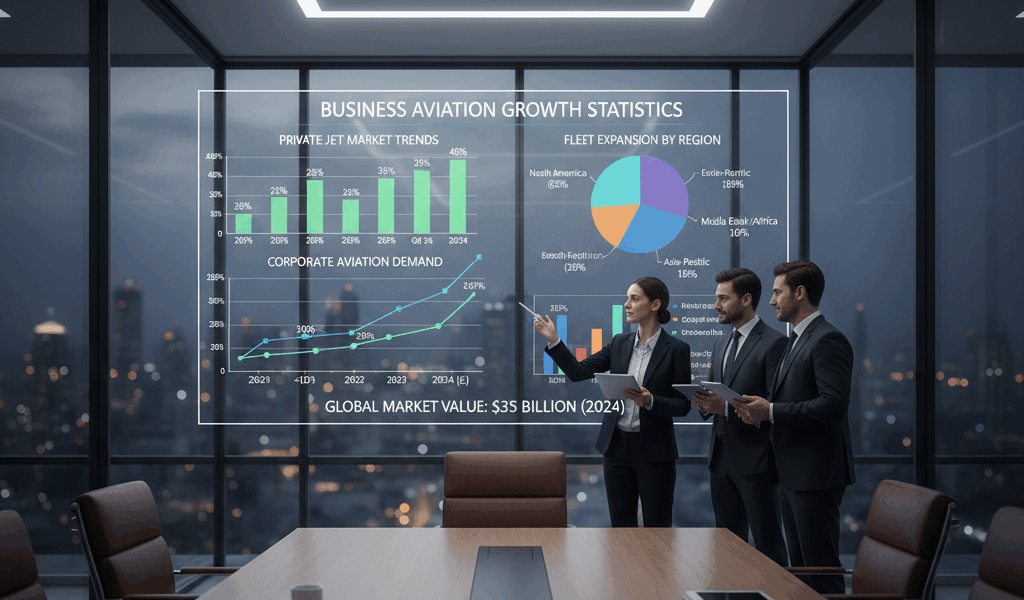 Business Aviation Movements Rise 7% in Q4 Demand Surge