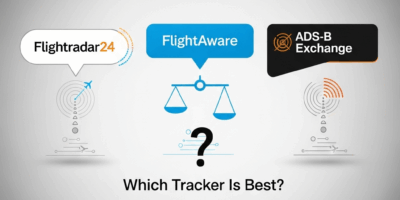 Professional photograph related to: Flightradar24 vs FlightAware vs ADS-B Exchange — Which Tracker I