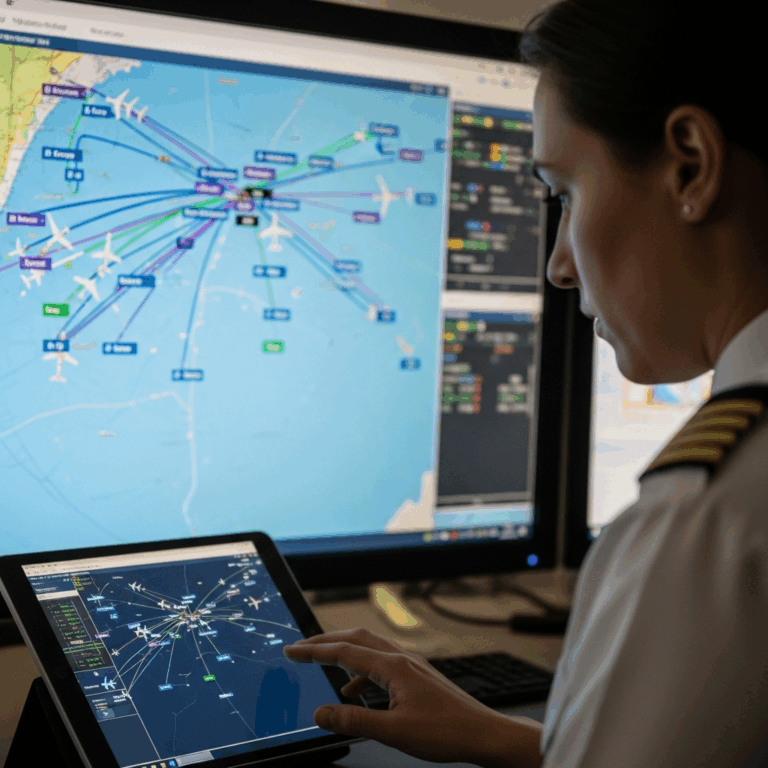 Professional photograph related to: How Airlines Use Real-Time Flight Data to Save Fuel. High qualit